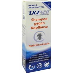 Eine Packung Shampoo gegen Kopfläuse von der Marke Licener.